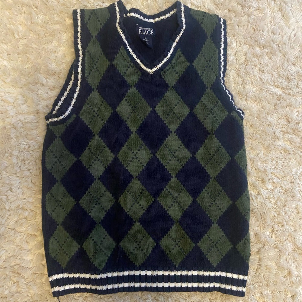 Green/Blue Sweater Vest